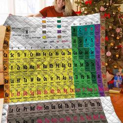 Periodic Table Cla05122180Q Quilt Blanket and Home Decor