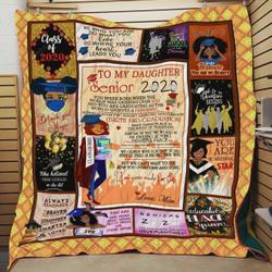 Personalized To My Daughter Black Girl Quilt Blanket From Mom You Are A Shinning Star Great Customized Quilt Blanket Gift For Graduation Birthday Christmas Thanksgiving and Home Decor
