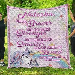 Personalized Unicorn 3D Customized Quilt and Home Decor