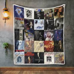 Peter Frampton Style 2 Quilt Blanket and Home Decor