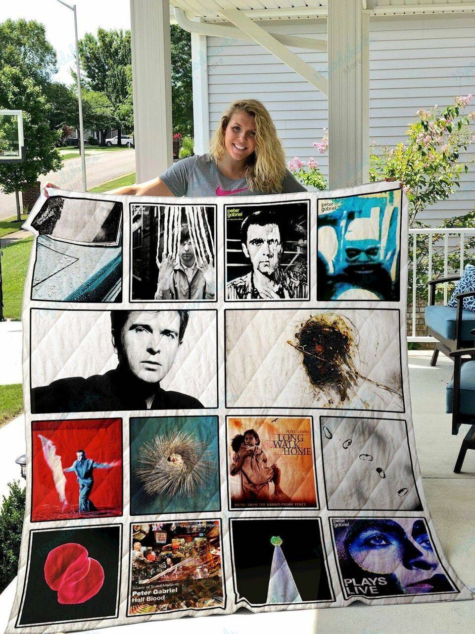 Peter Gabriel Quilt Blanket and Home Decor