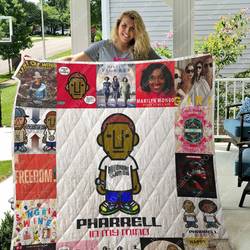 Pharrell Williams Albums Quilt Blanket For Fans Ver 17 and Home Decor