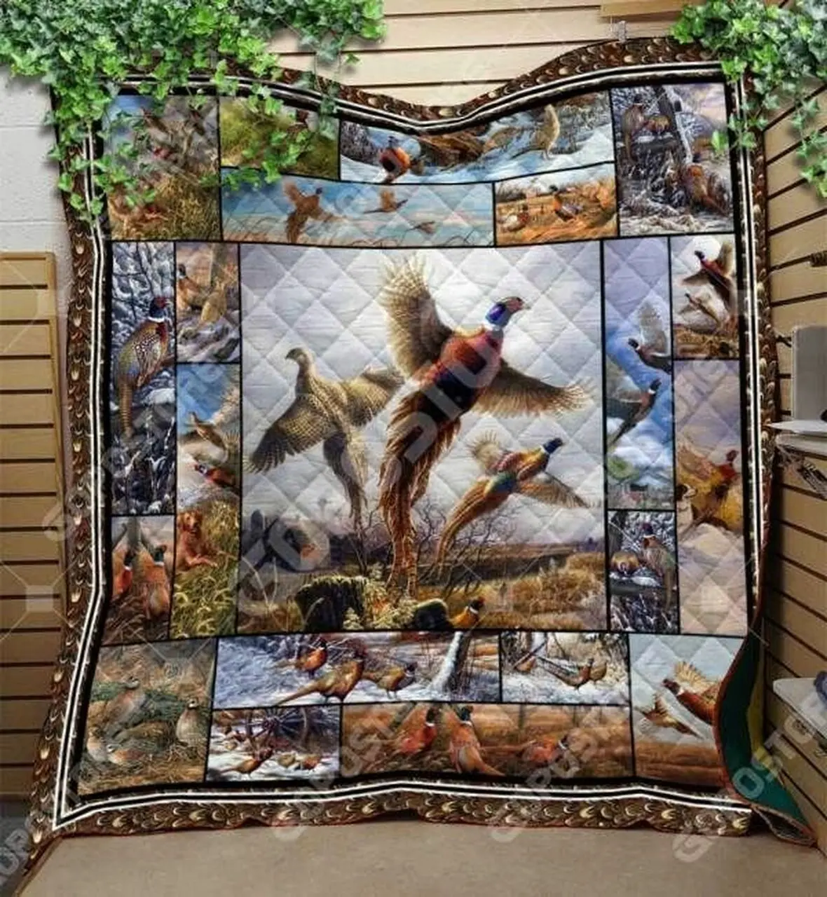 Pheasant Beautiful Pheasant Art Quilt Tdhwc and Home Decor