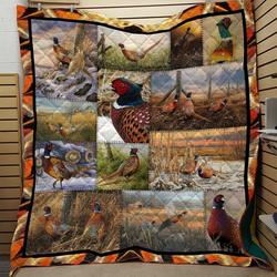 Pheasant Hunting Printing Sx Quilt Derqjn and Home Decor