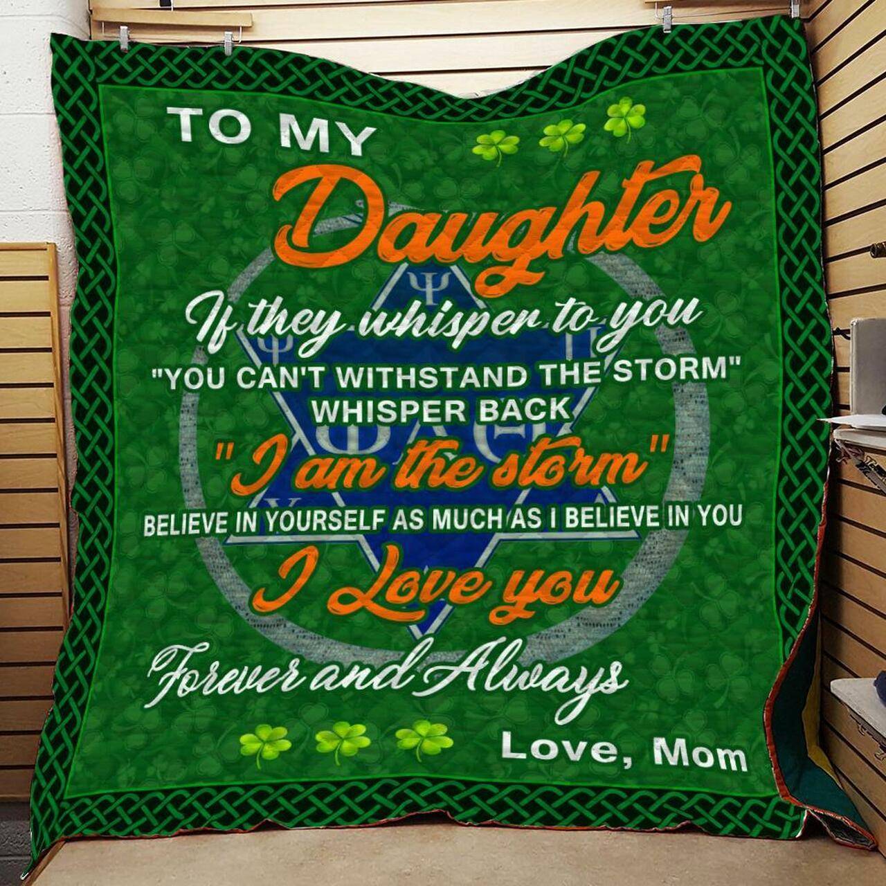 Phi Alpha Theta - Daughter Gift Of Mom Quilt and Home Decor