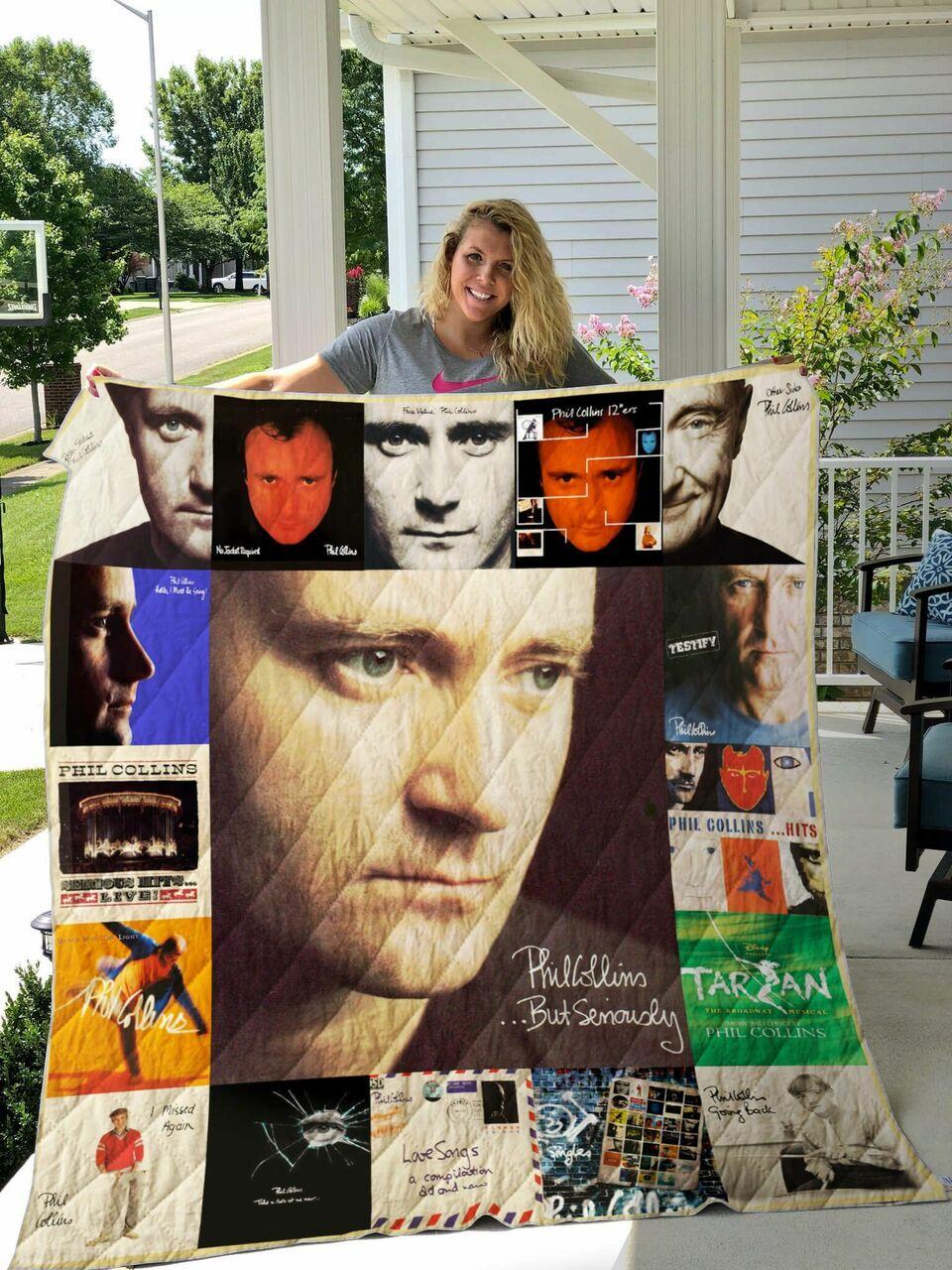 Phil Collins Quilt Blanket For Fans Ver 17 and Home Decor