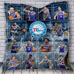 Philadelphia 76Ers Quilt Blanket Bs1018 and Home Decor
