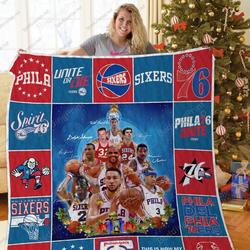 Philadelphia 76Ers Quilt Blanket and Home Decor