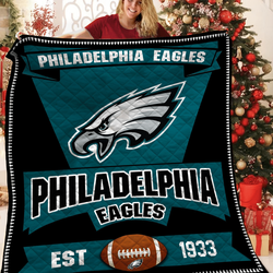 Philadelphia Eagles Est 1933 Quilt Blanket Bs901 and Home Decor