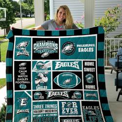 Philadelphia Eagles Quilt Blanket Ver 02 and Home Decor
