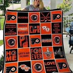 Philadelphia Flyers Quilt Blanket 03 and Home Decor