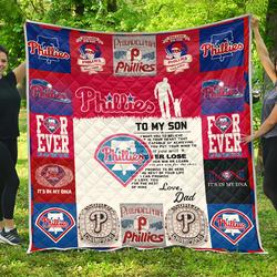 Philadelphia Phillies Family - To My Son Quilt and Home Decor