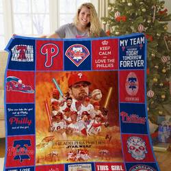 Philadelphia Phillies Quilt Blanket and Home Decor