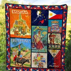 Philippines Culture Quilt Blanket Great Customized Gifts For Birthday Christmas Thanksgiving Perfect Gifts For Philippines Lover and Home Decor