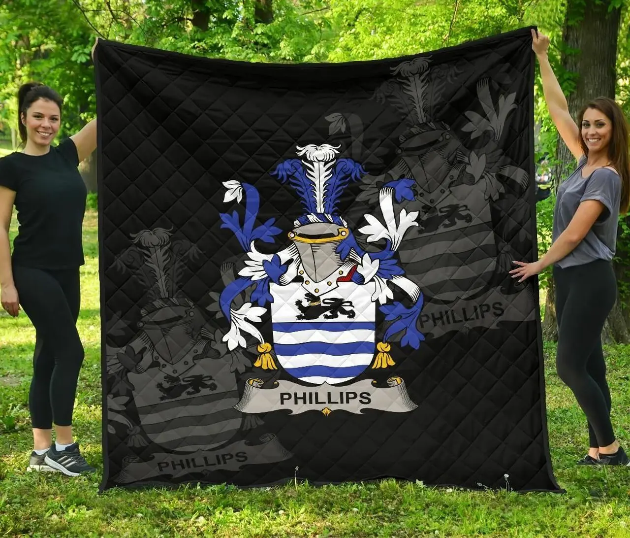 Phillips Ireland Irish Family Crest JFJ11282 3D Customized Quilt 2707 and Home Decor