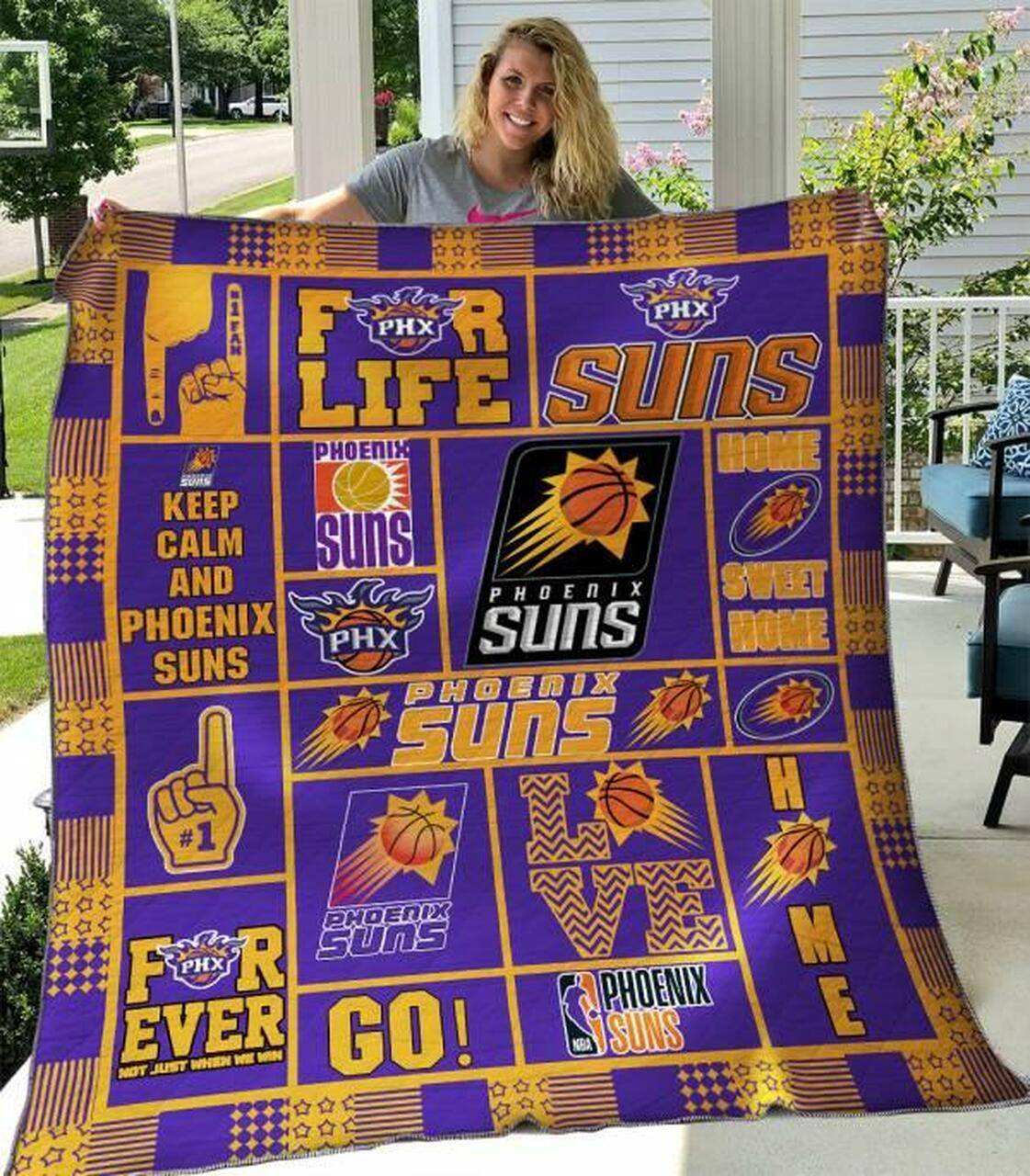 Phoenix Suns Quilt Blanket B200633 Quilt and Home Decor