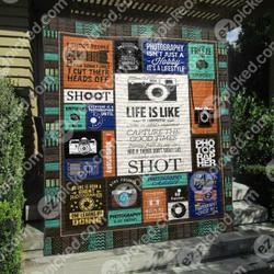 Photography Is My Therapy Quilt Blanket Py68  Quilt and Home Decor