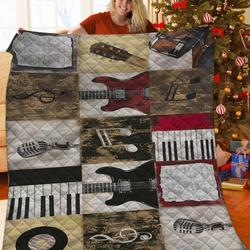Piano And Guitar JFJ11289 3D Customized Quilt 2707 and Home Decor