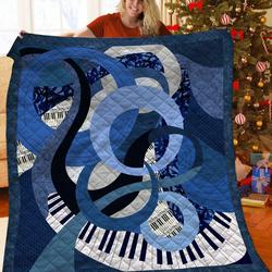 Piano JFJ11305 3D Customized Quilt 2707 and Home Decor