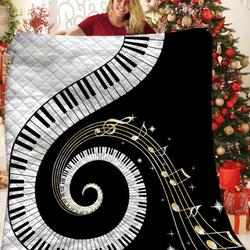 Piano JFJ11308 3D Customized Quilt 2707 and Home Decor