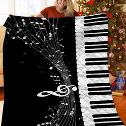 Piano Quilt Blanket and Home Decor