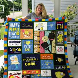 Pickleball I Was Playing Pickleball Before I Was Cool Quilt Blanket Great Customized Blanket Gifts For Birthday Christmas Thanksgiving and Home Decor