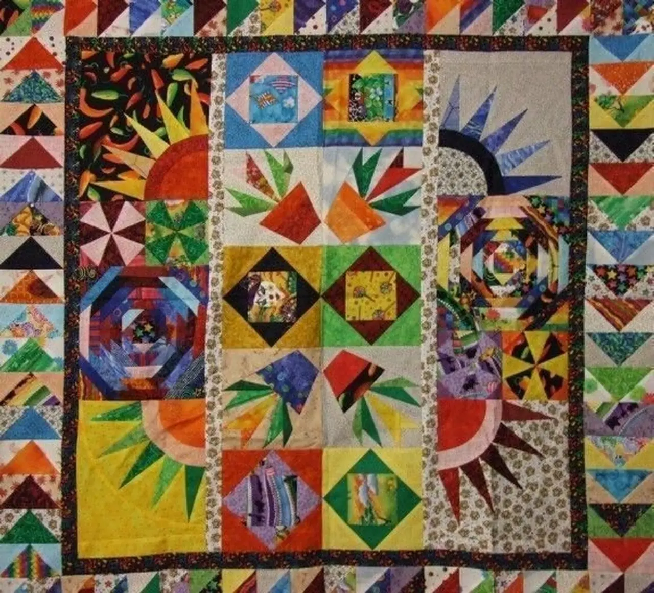 Pieced Around Quilt Tdhmj and Home Decor