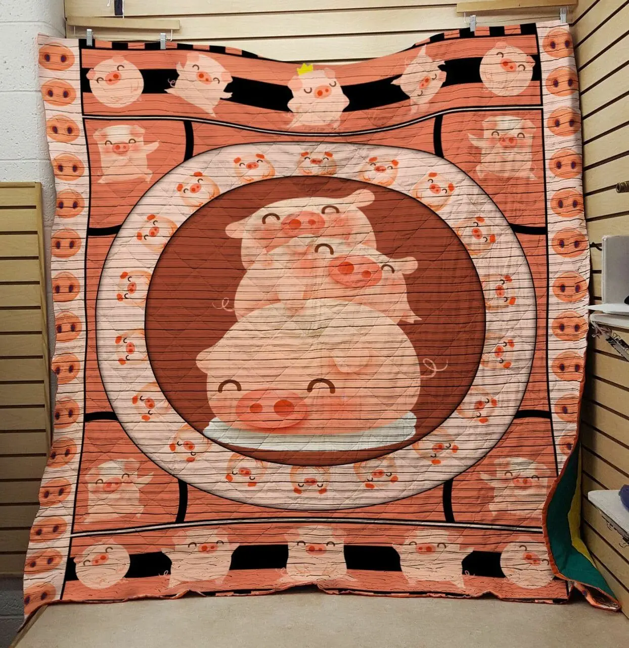 Pig 3 3D Personalized Customized Quilt Blanket 37 and Home Decor