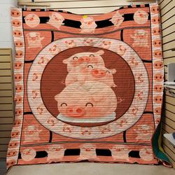 Pig 3 3D Personalized Customized Quilt Blanket 37 and Home Decor