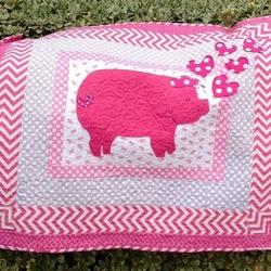 Pig Clm270663 Quilt Blanket and Home Decor