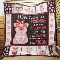 Pig JFJ11341 3D Customized Quilt 2707 and Home Decor
