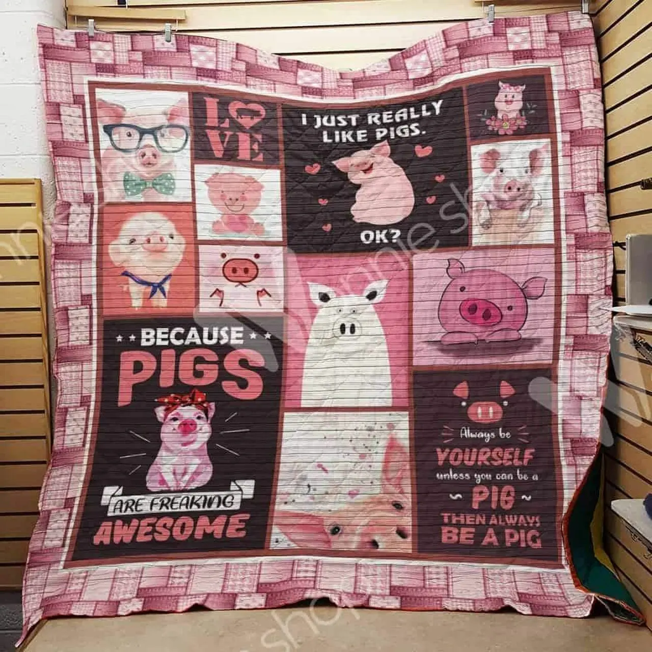 Pig Quilt Tdhpf and Home Decor