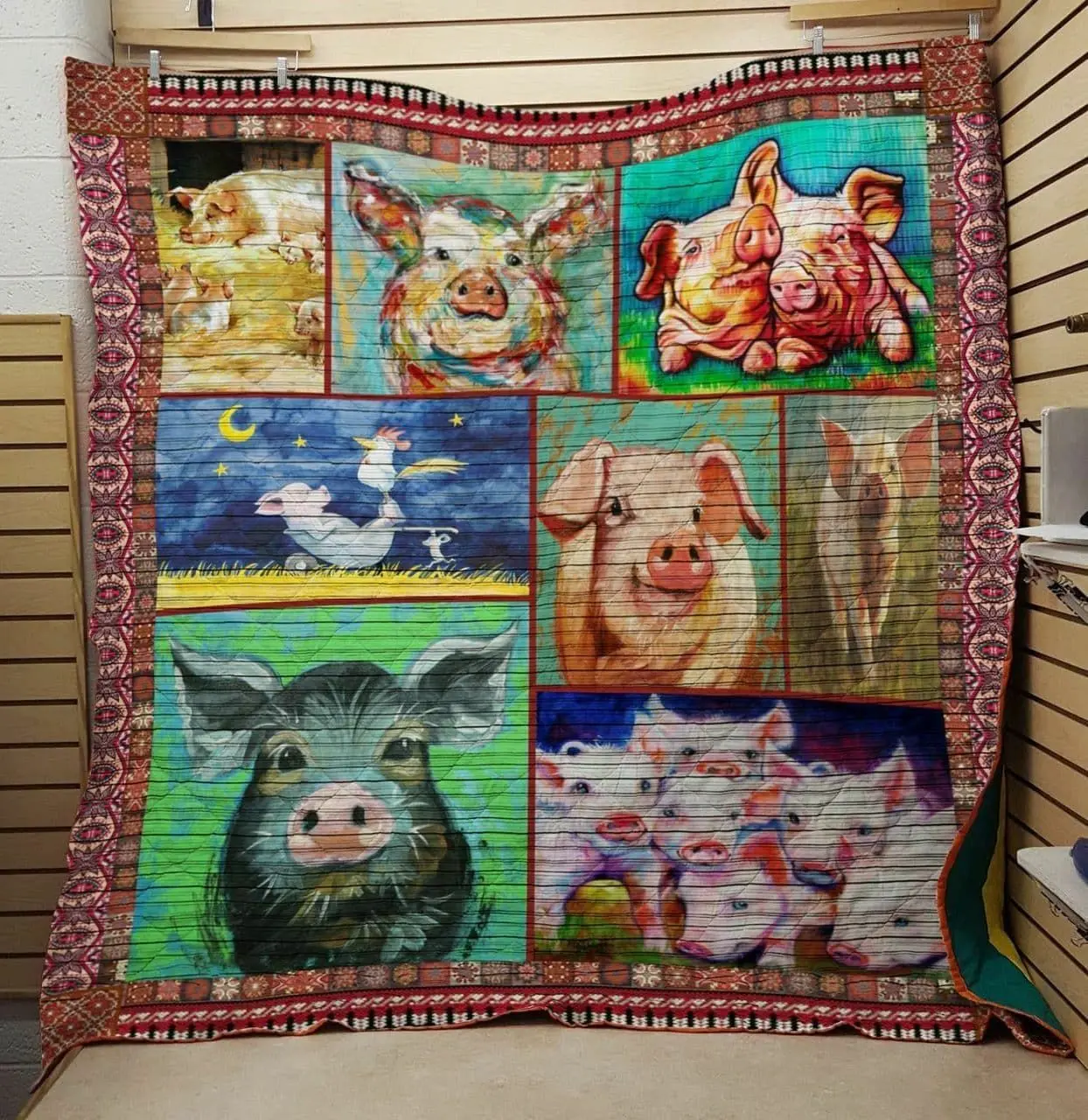 Pig The Story Of Pigs Quilt Blanket Dhc04012046Dd and Home Decor