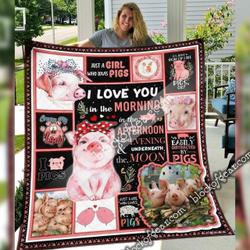 Pig Zou V2 TQV030795 3D Customized Quilt and Home Decor