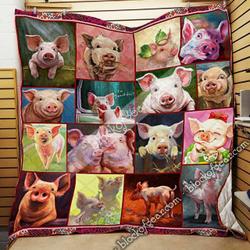 Pig Zou V3 TQV030795 3D Customized Quilt and Home Decor