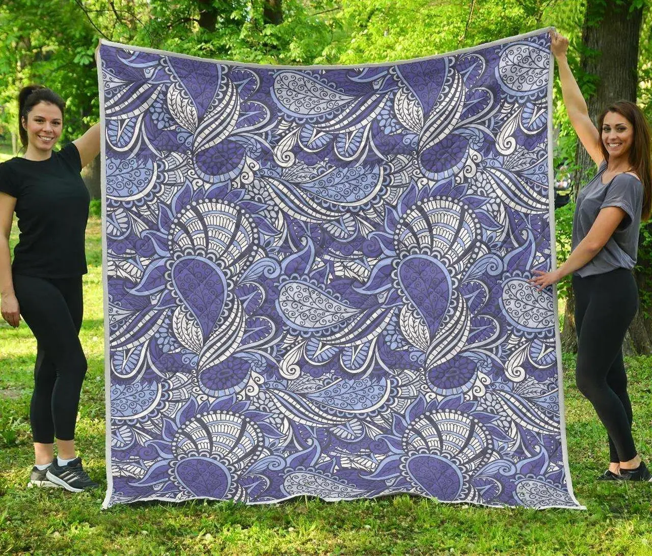 Pigeon Floral Bohemian Cl17100439Mdq Quilt Blanket and Home Decor