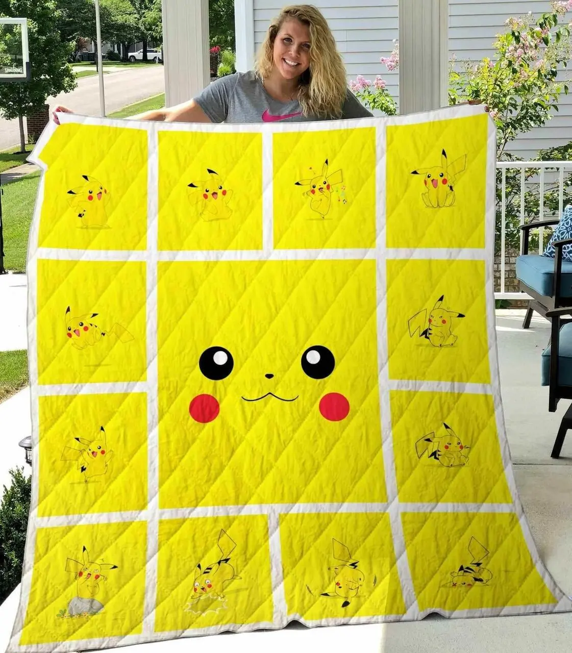 Pikachu Blanket Th2906 Quilt and Home Decor