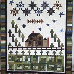 Pine Tree And House Quilt Tdhmy and Home Decor