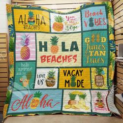 Pineapple Beach M290722 Pineapple Beach Quilt Blanket  Quilt and Home Decor