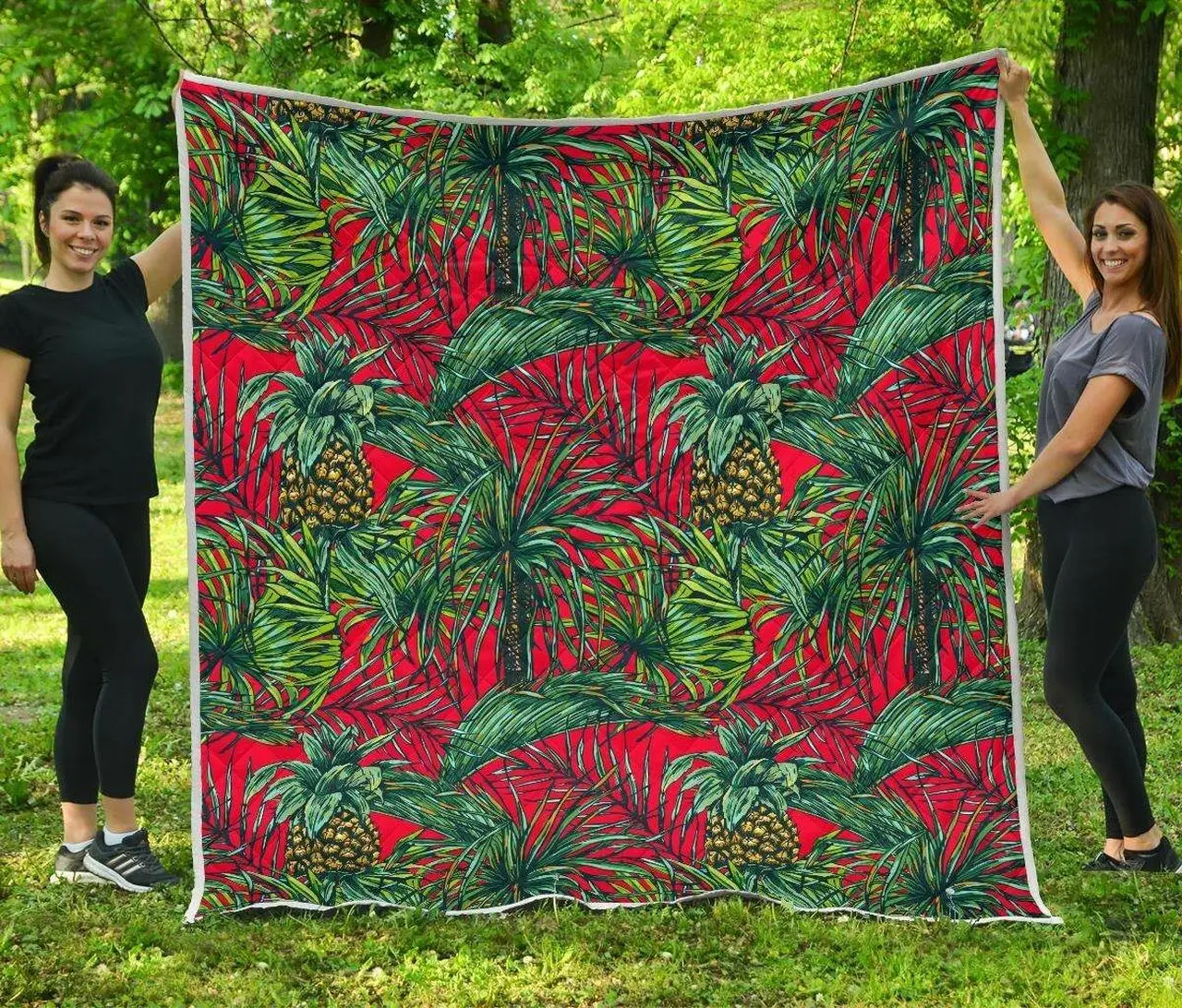 Pineapple Leaves Hawaii Cl17100441Mdq Quilt Blanket and Home Decor