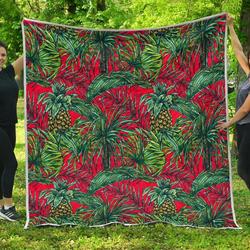 Pineapple Leaves Hawaii Cl17100441Mdq Quilt Blanket and Home Decor