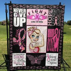 Pink Fighter Quilt Blanket Yln7  Quilt and Home Decor