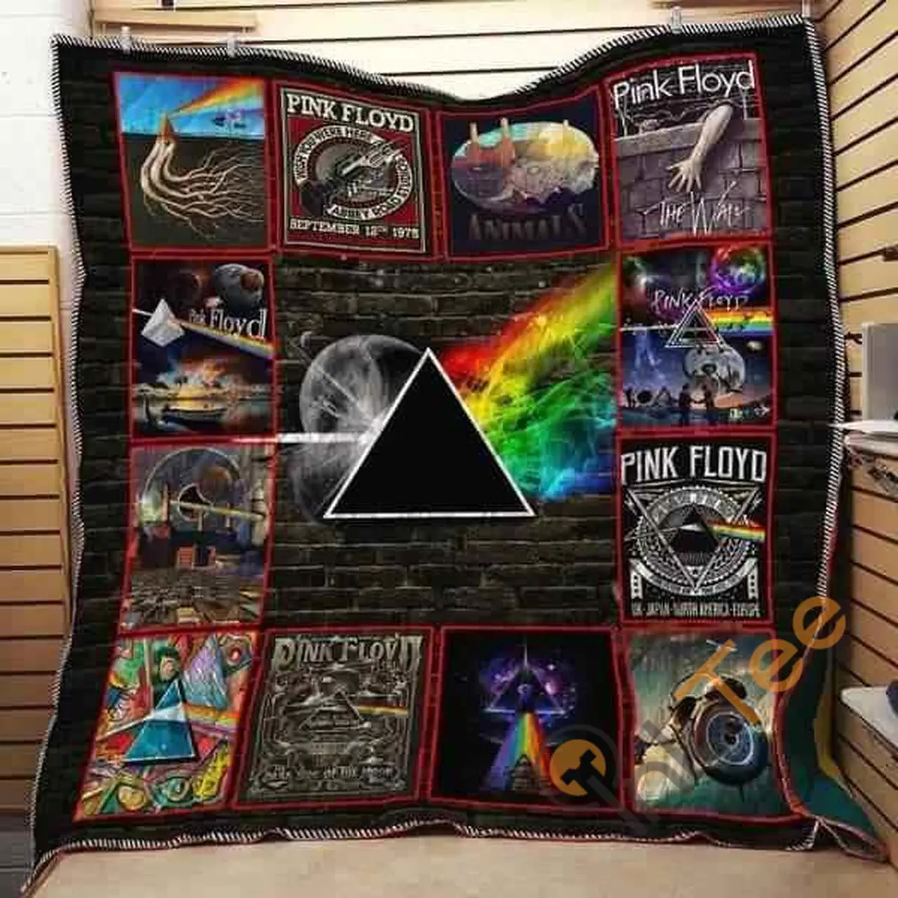 Pink Floyd Album Collage Blanket TH0607 Quilt and Home Decor