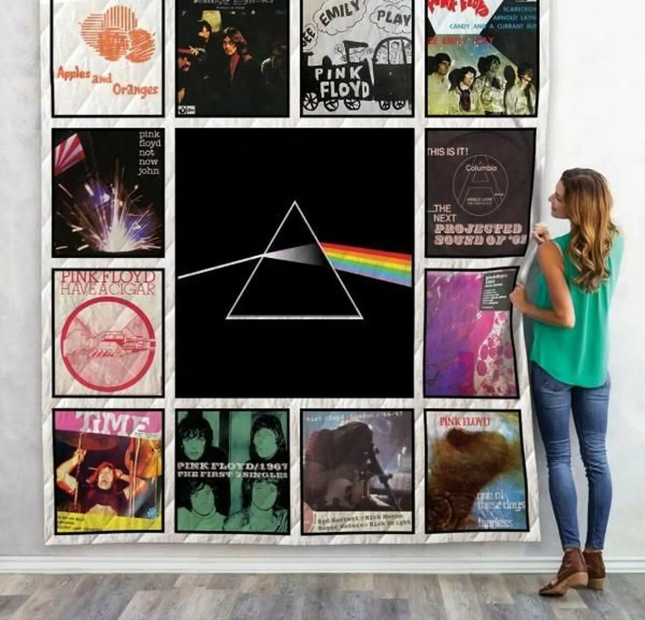 Pink Floyd Eps Quilt Blanket 01 and Home Decor
