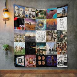 Pink Floyd Style 2 Album Covers Quilt Blanket and Home Decor