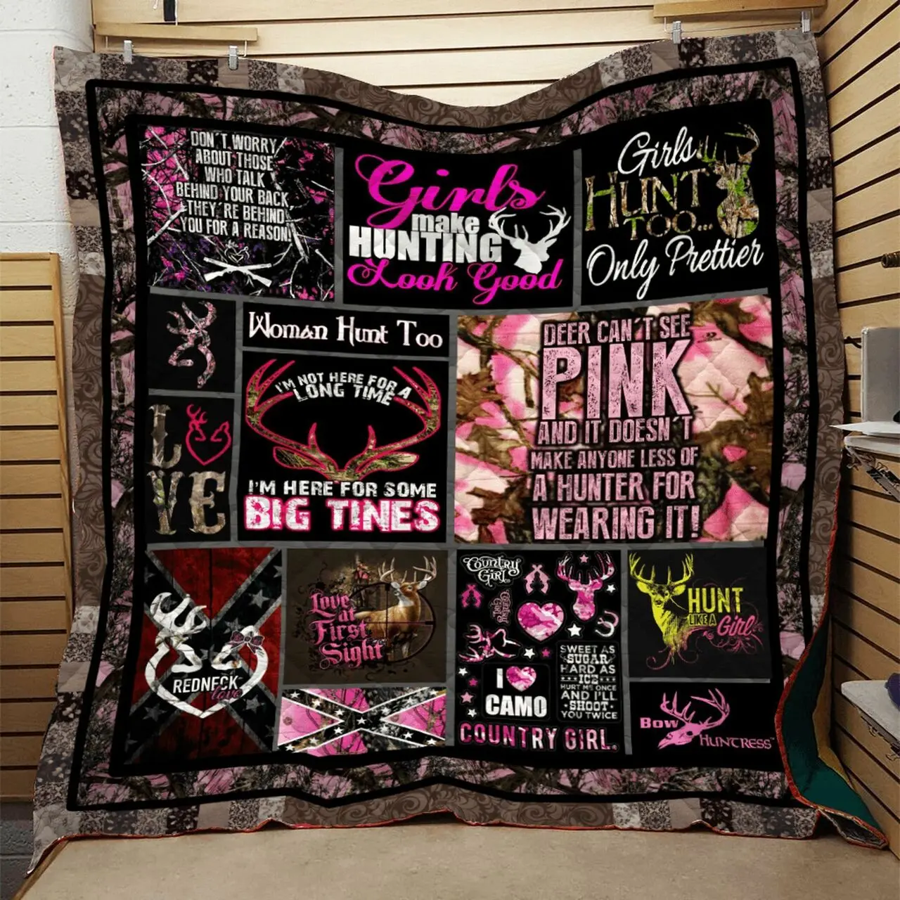 Pink Hunting Quilt Tdhza and Home Decor