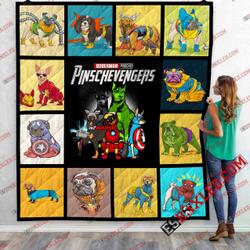 Pinscher Avenger Marvel Infinity War End Game 3D Customized Quilt Blanket and Home Decor