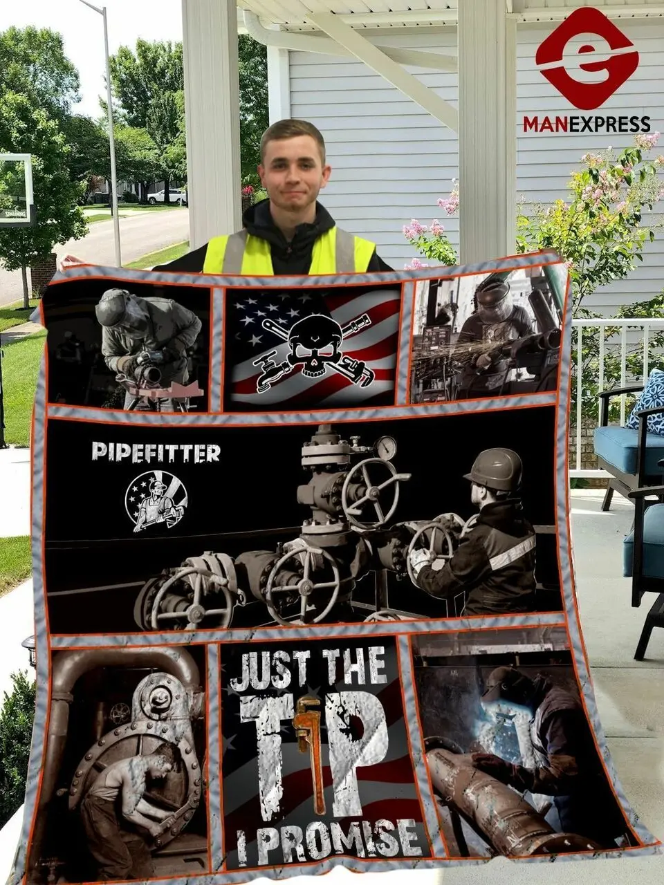Pipe Fitter Quilt Tdhlp and Home Decor