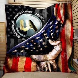 Pipefitter Quilt Blanket DHC07011023VT and Home Decor