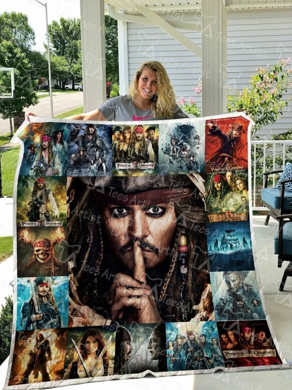 Pirates Of The Caribbean Quilt Blanket 0564 and Home Decor